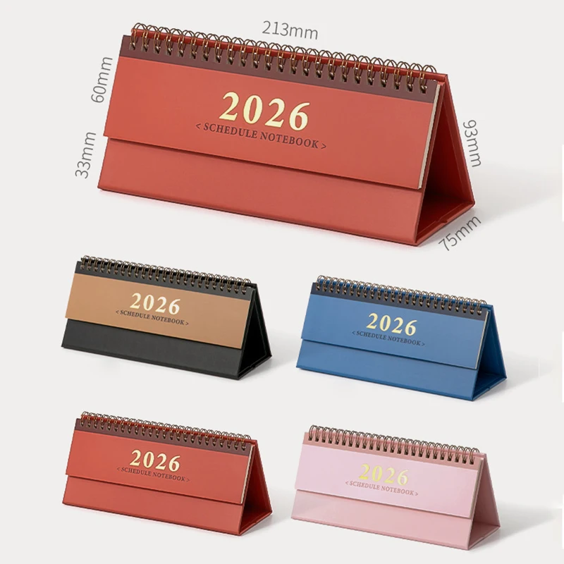 2026 Desk Calendar Vintage Calendar With  Notes Monthly Calendar For Home Office School Planning Organizing