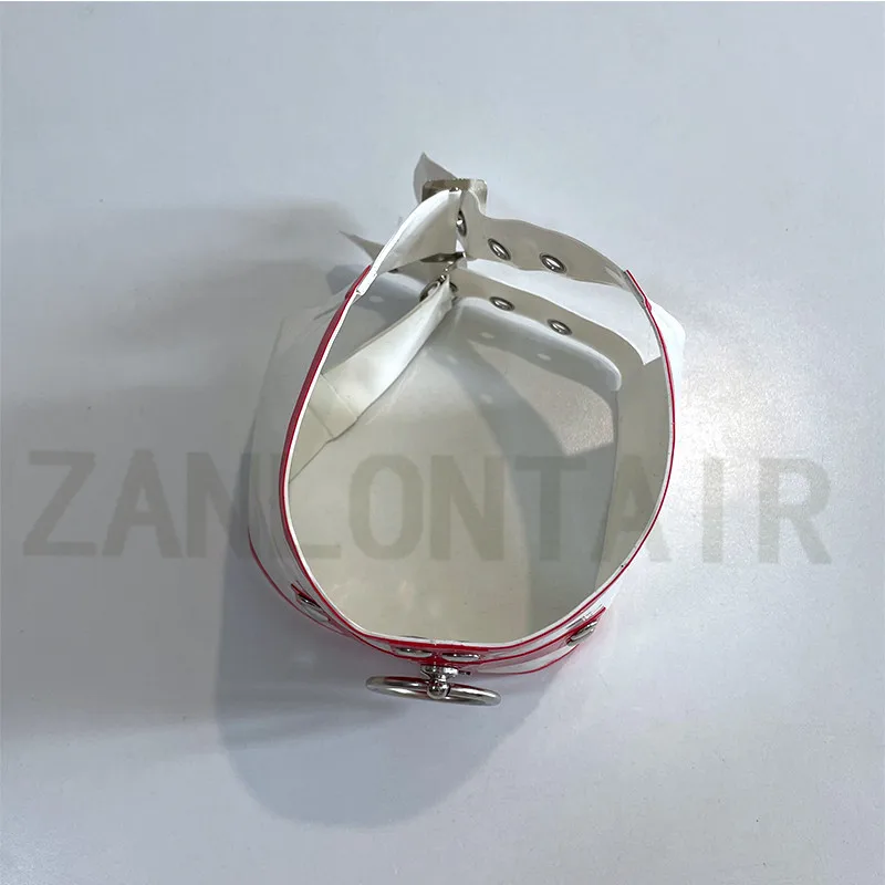 Lingerie sexy exótica unissex, feminina, masculina, feita à mão, látex branco, gola ajustável, cachecol, cinta de pescoço com anel cruzado, uniforme zentai