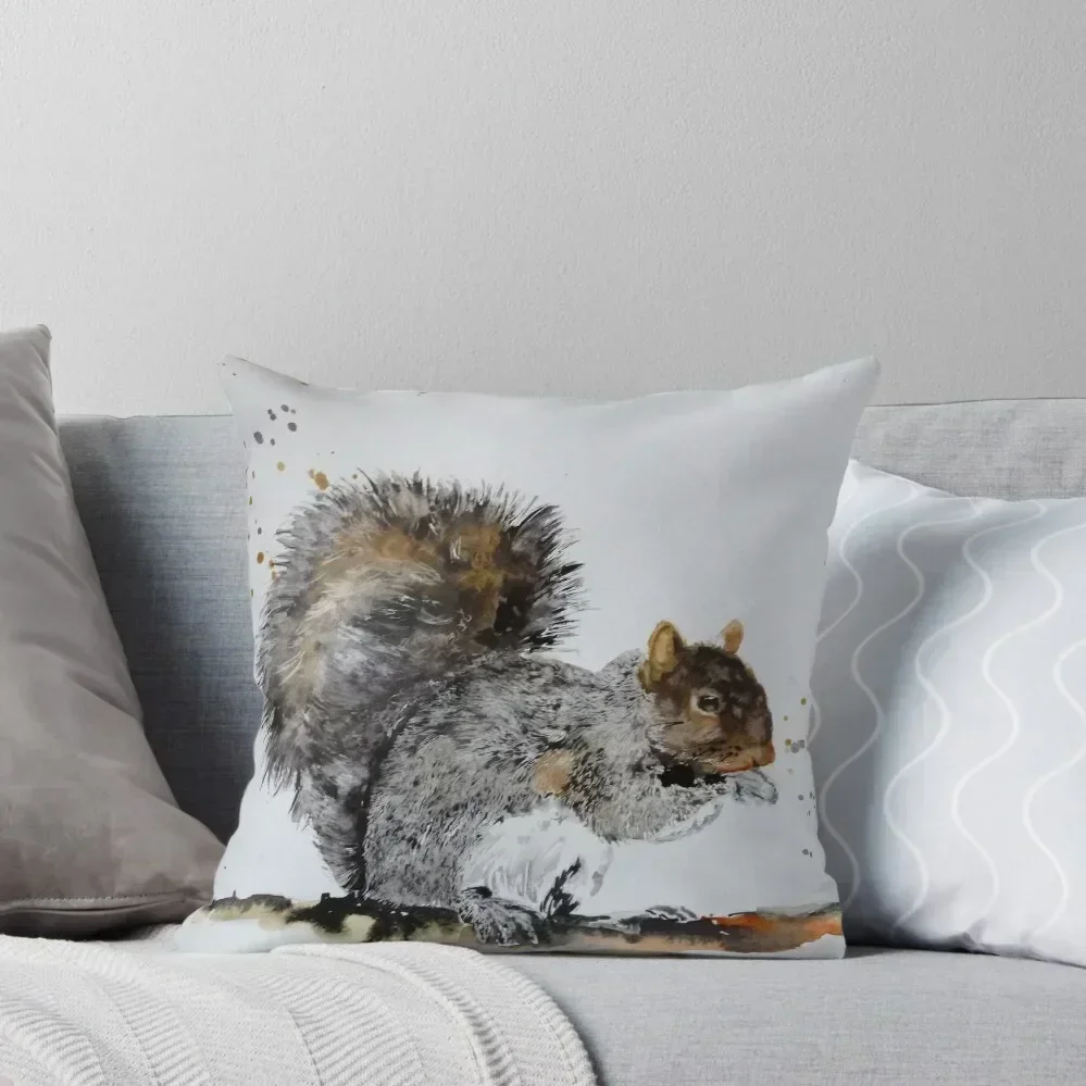 

Gray squirrel Throw Pillow Cushions For Children Pillow Cases Decorative luxury home accessories anime girl pillow