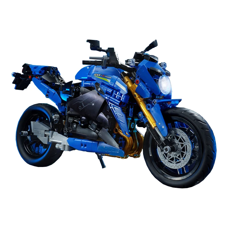 

В НАЛИЧИИ MOC Технические GSX-S1000 Строительные блоки для мотоциклов Кирпичи Сборка моделей игрушек для детей Подарочный набор на день рождения