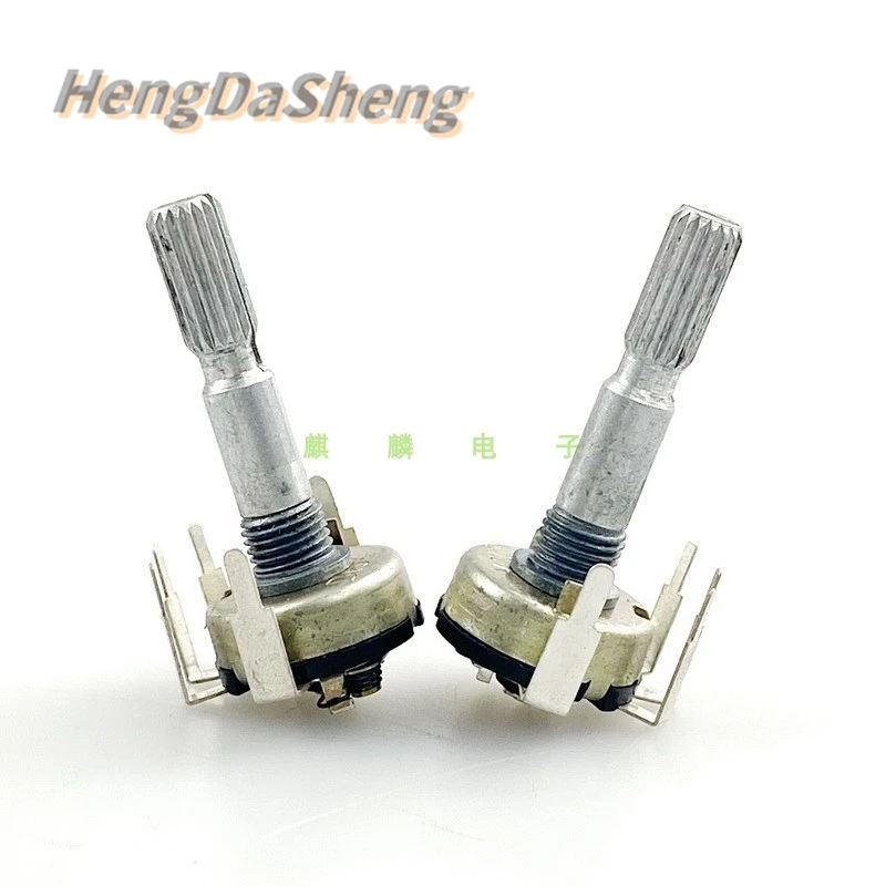 5Pcs RV17 Internal Bent Foot With Rotary Switch Single Potentiometer D10K Tuning And Dimming Speed Control Handle Length 30mm