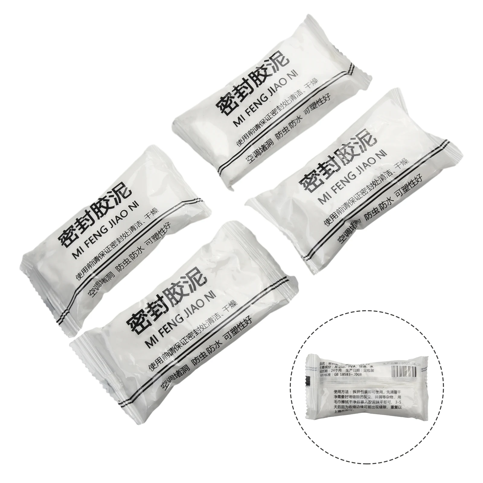 Non Toxic Wall Crack Sealant Clay for Sealing Gaps Around Pipes Wires Ducts and HVAC Systems in Residential Commercial Use