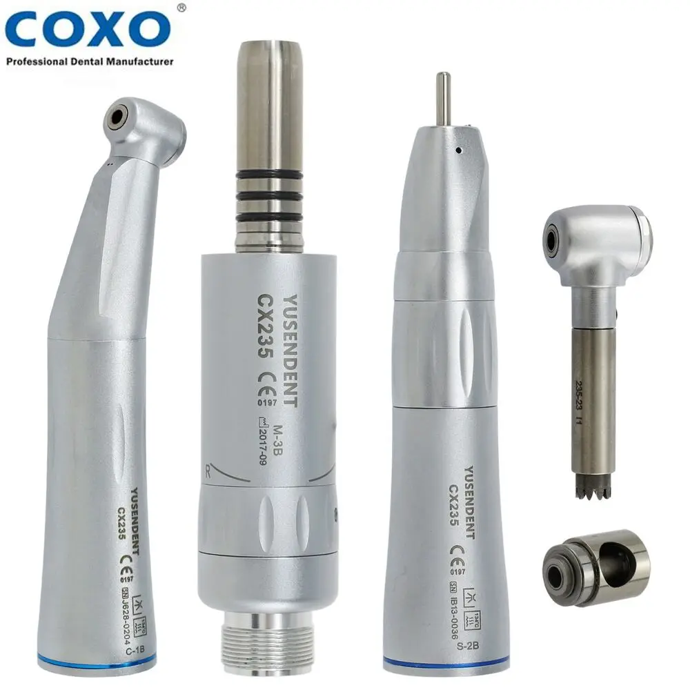 

COXO Dental Low Speed Handpiece Contra Angle Handpiece Straight Handpiece Cone Air Motor 2 Holes NSK CX235-1B CX235-2B CX235-3B