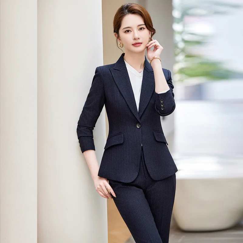 High-End Suit Women's Autumn Temperament Goddess Style Interview Manager Formal Wear4sShop Tooling Building Sales Department Wor