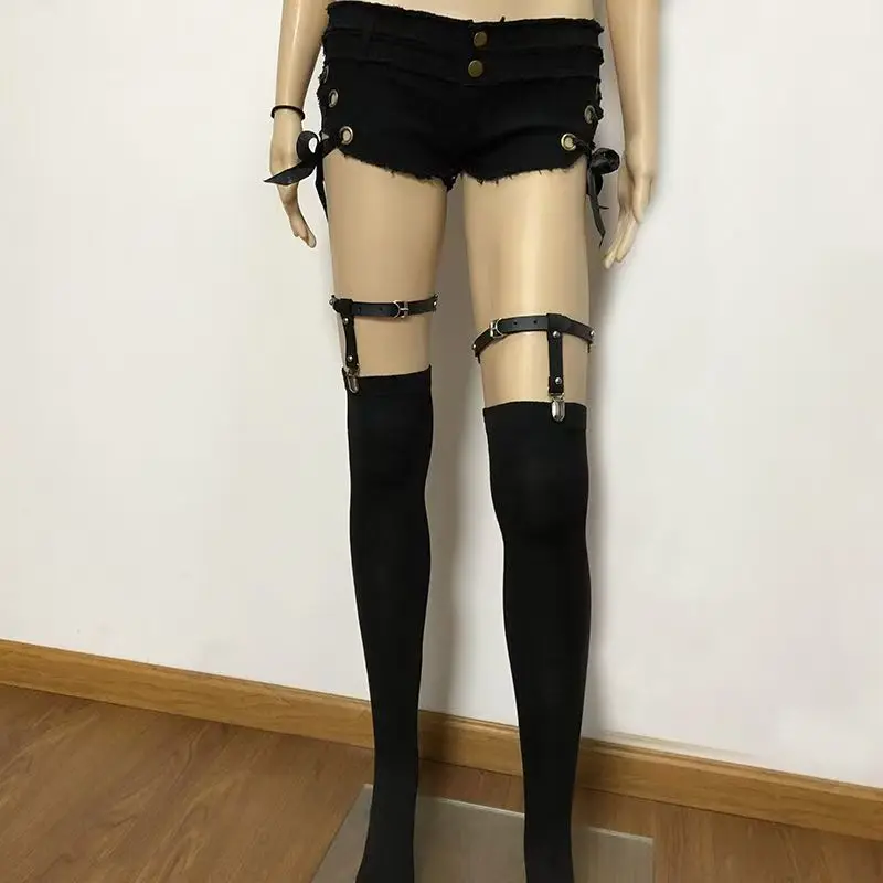 Thigh Sock Ring Metal Buckle Suspender Stockings Leg Clamp Ring Women's Sexy Belt Accessory Adjustable Anti-slip Leg Decoration