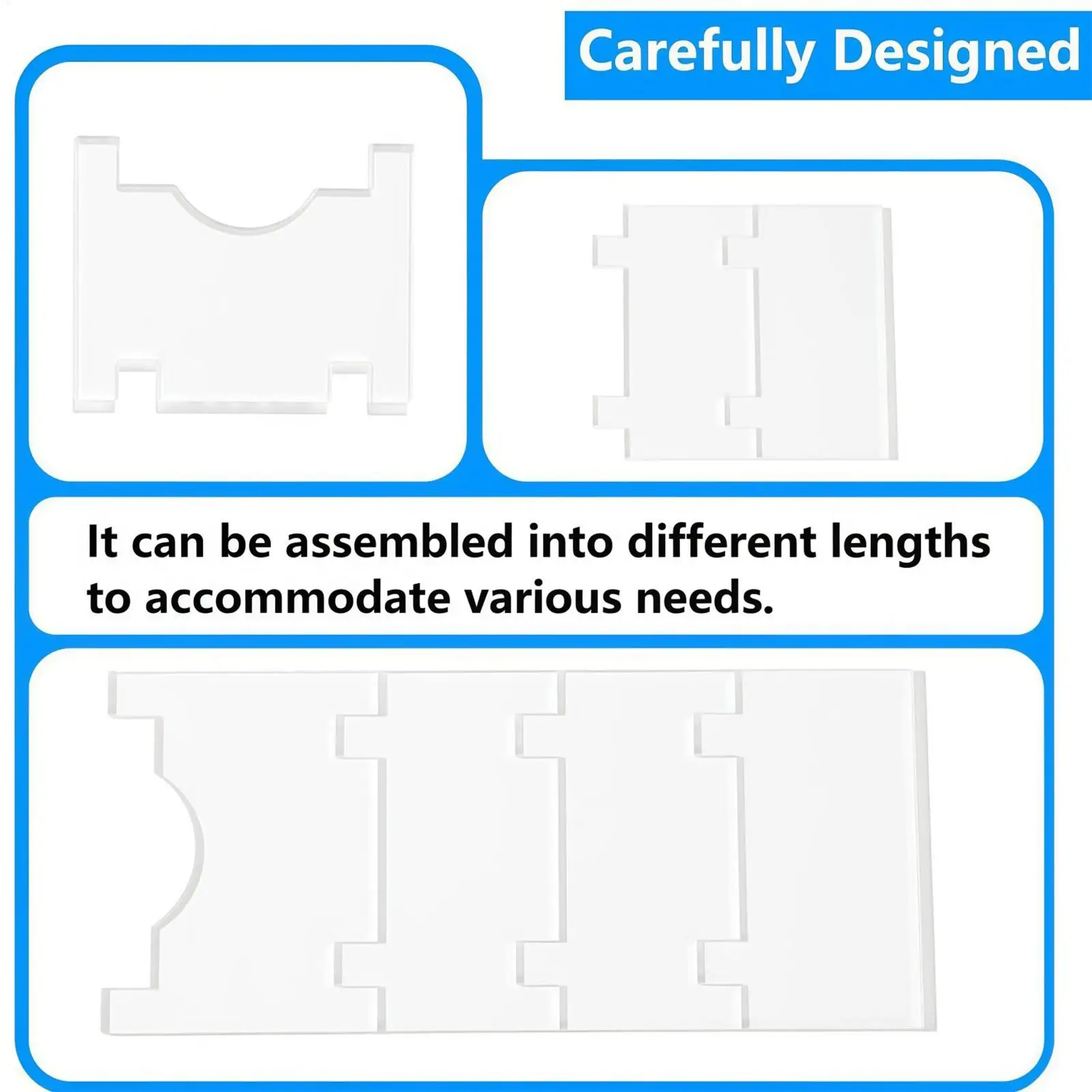 فاصل حائط للسرير 2 قطعة يمنع الانزلاق مانع فاصل حائط أكريليك للأثاث لطاولة كرسي بلاط الأرضيات الصلبة