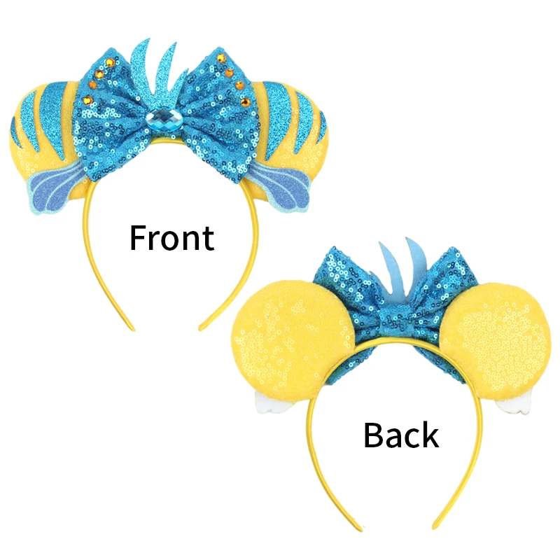 ديزني العثور على نيمو رباطات للنساء الكرتون كلوونفيش دوري هيرباند الاطفال آذان ميكي إكسسوارات الشعر فتاة مهرجان أغطية الرأس