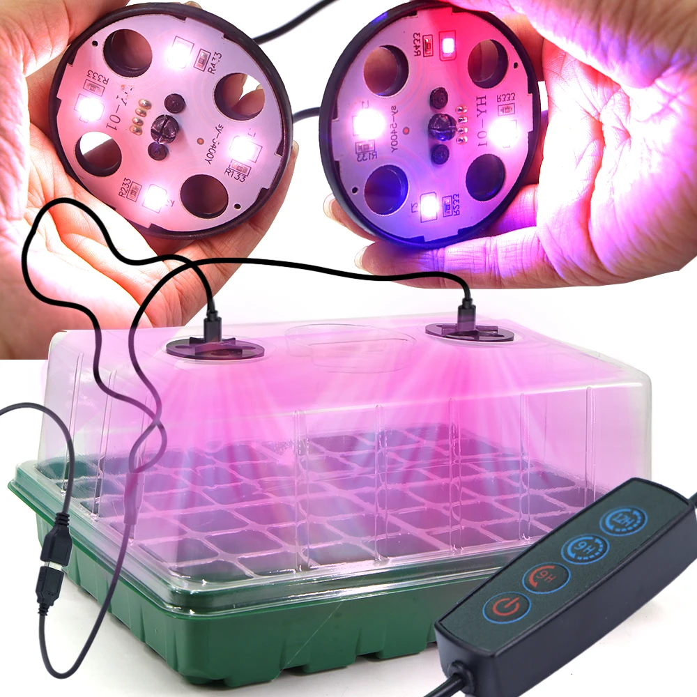 

Коробка для выращивания рассады с контроллером таймера для теплицы, сада, овощей, семян, лоток для проращивания растений Culô Nursery Pot