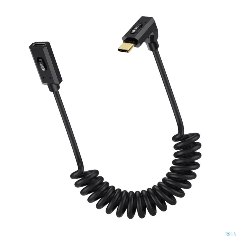 R91A Advanced USB5 Type C Extension Cable 80GBPS سرعة البيانات PD240W الشاشات المزدوجة