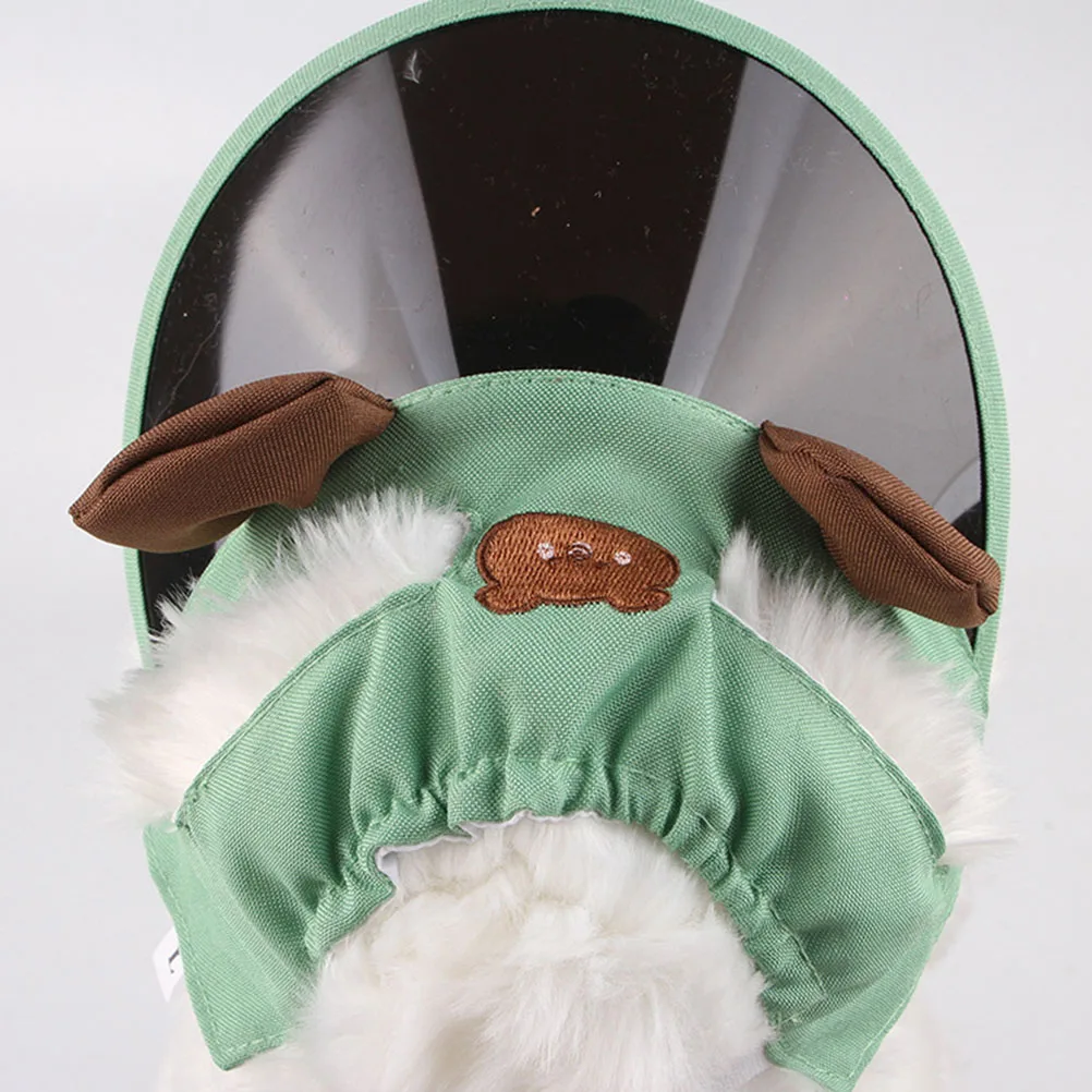 

2 PCS Cat Sun Hat Adjustable Dog Headgear with Holes Decorative Pet Polyester for Heat Protection Breathable