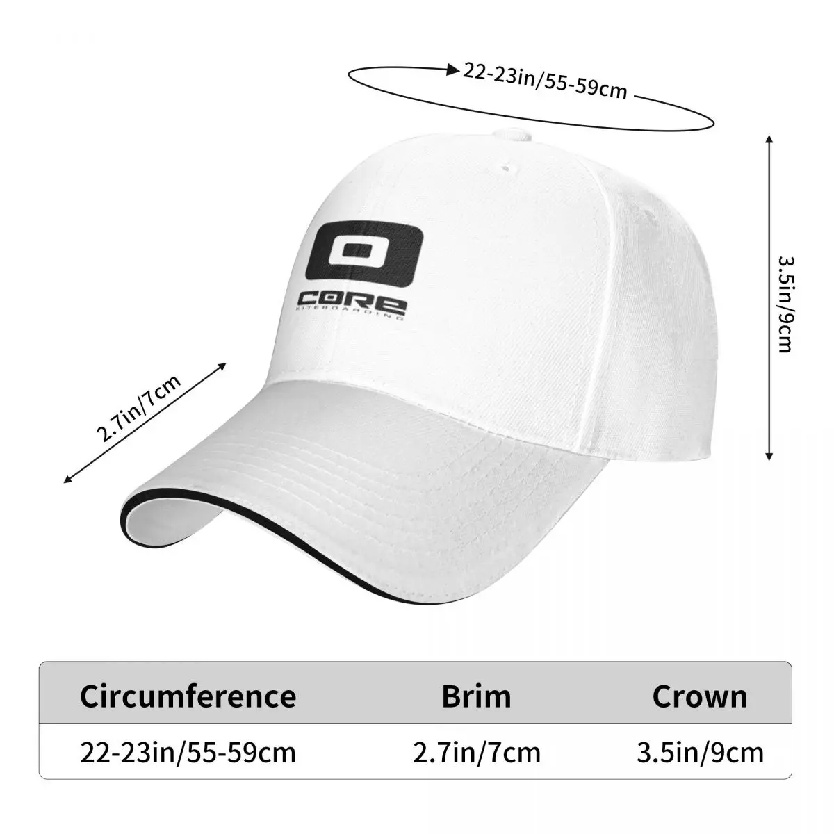 Core Kiteboarding A Baseball Cap Hat