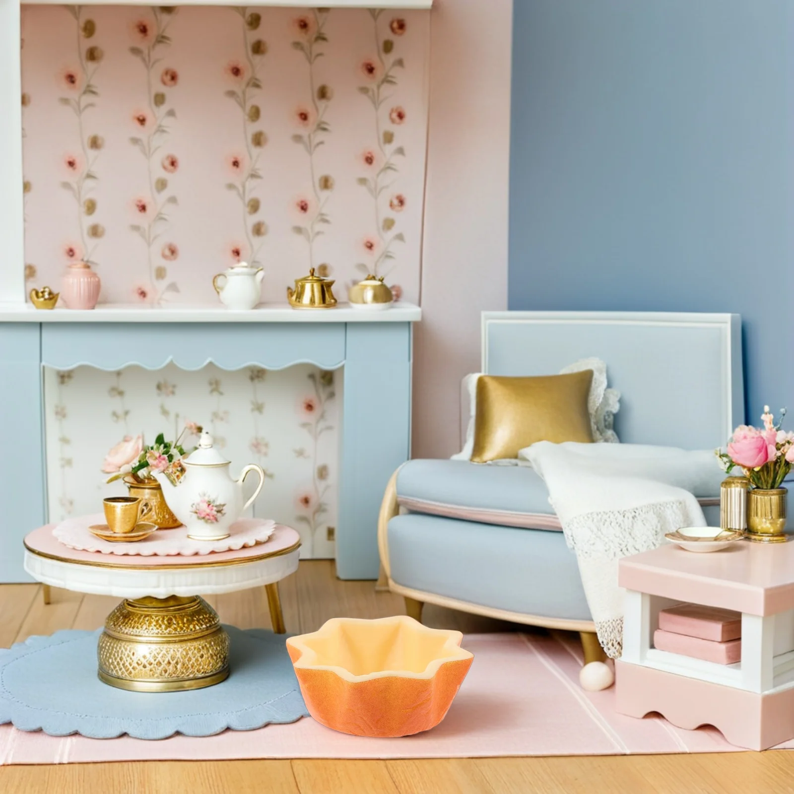 

12Pcs Lifelike Cupcake Liners Fake Cake Tray Set for Miniature Dessert Display Creative Pretend Play Baking Activity Craft