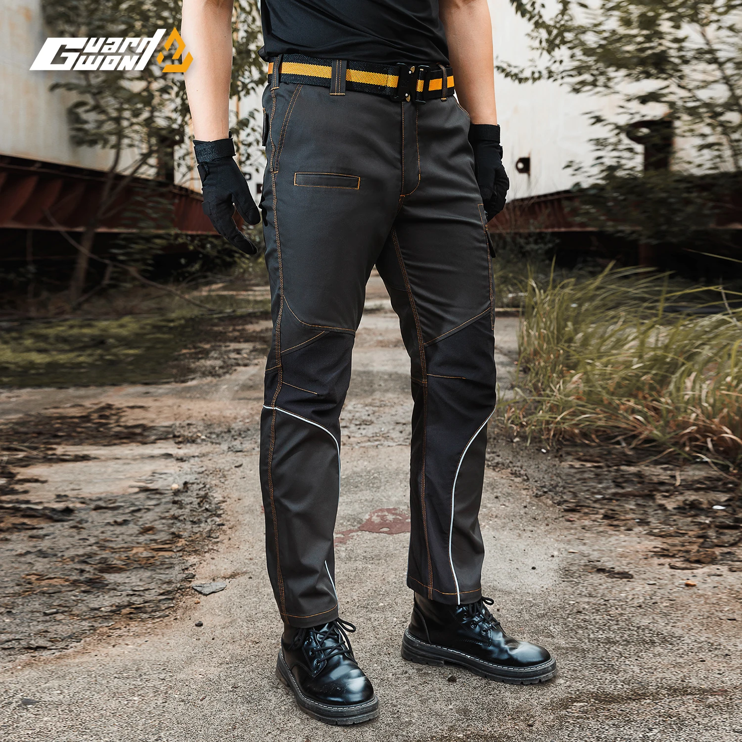 Guardwon New Tactical Work Pants Multi-pockets Elastic Work Cargo Pants Camping Climber Pants Fishing wear