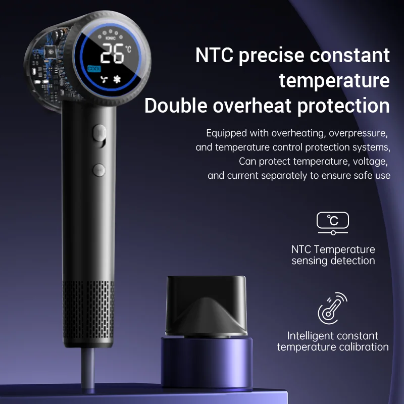 Smart Digital Display with High-Speed Wind Rotation, Intelligent Temp Control Protection & Multi-Level Wind/Temp image 4