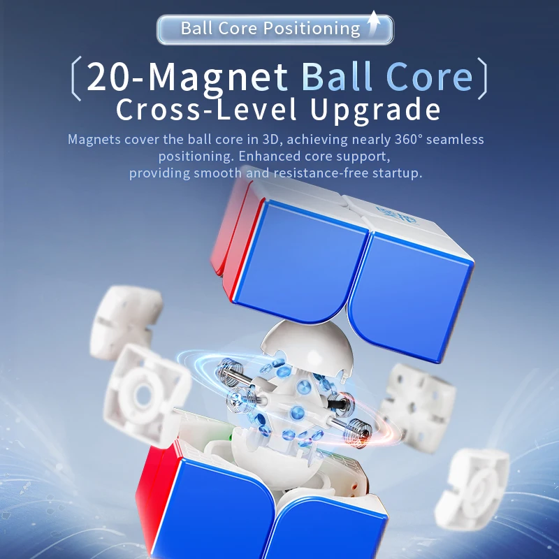 [JudyCube] Moyu Weipo V5 20M Ball Core 2x2 Magnetische Magic Speed Cube Stickerloze Professionele Fidget Speelgoed Cubo Magico Puzzel