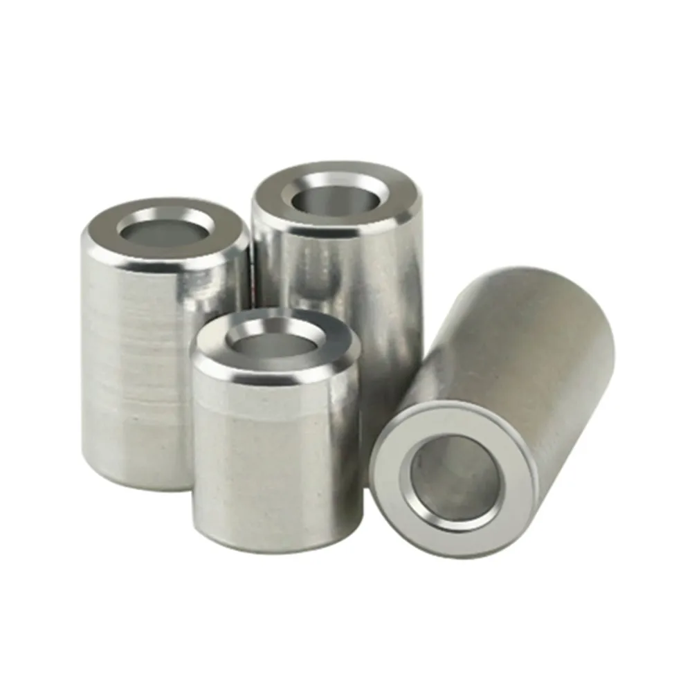 M4 M5 M6 m8 m10 Aluminum Washer Bushing Round Hollow No Thread Standoff Spacer Thickness 2/3/4/5/6/8/10/12/16mm