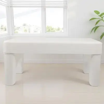 

1pcs Toilet Stool Footstool White Durable Anti Slip Optimal Squatting Comfortable Step Bathroom Poop for Adults Sturdy Material