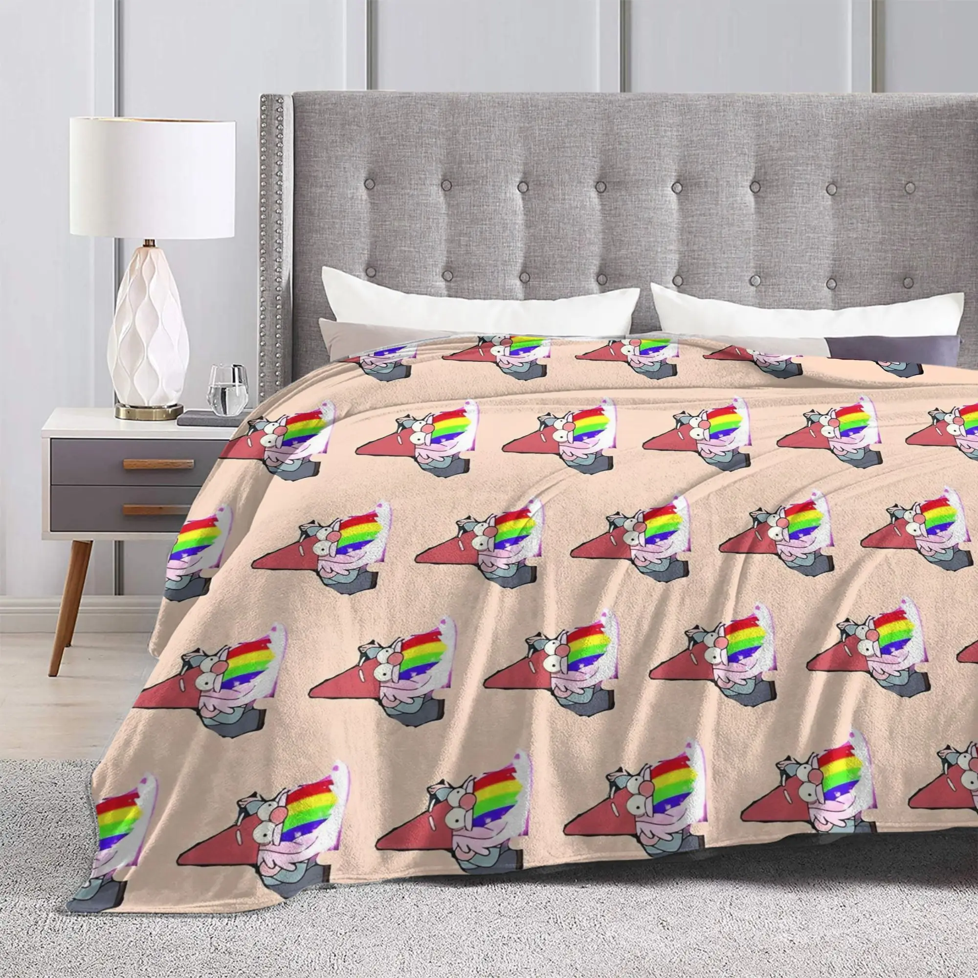 أنيمي الكرتون الجاذبية يقع بطانية الصوف الخريف/الشتاء المحمولة فائقة النعومة رمي بطانية للفراش السفر لحاف #6