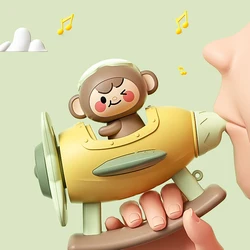 Creative Children's Fun Cartoon Whistle Cute Monkey Aircraft Toy Suitable For 3-6 Children Whistling Horn Toy Kids Birthday Gift