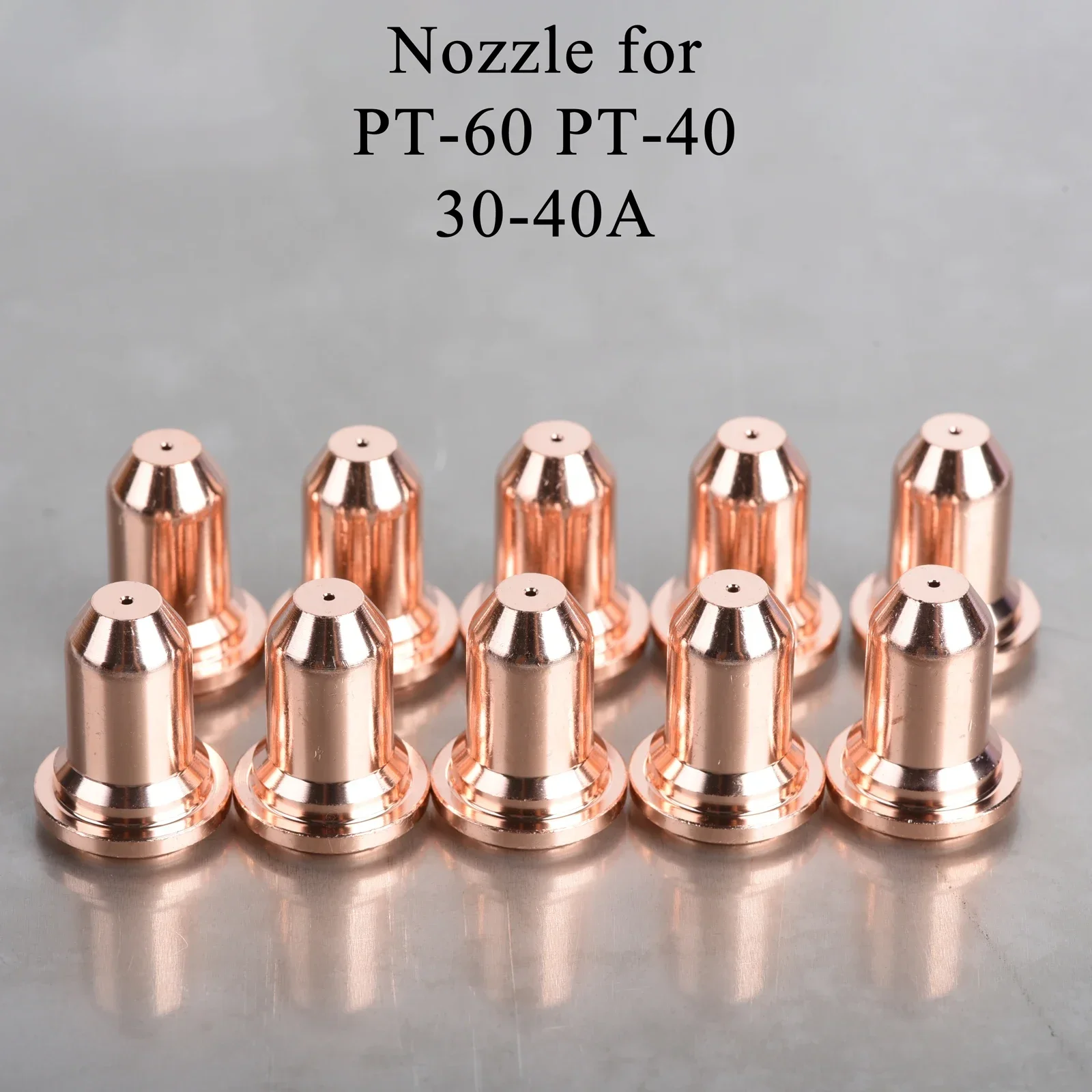 

10PCS IPT-60 PT-60 PT60 IPT-40 PT40 Nozzle 51318 0.8mm/0.9mm Contact Cutting Fit Plasma Cutter Torch Consumables