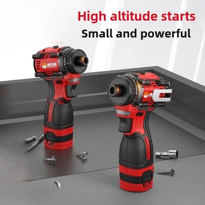 

SUMAIWEI Brushless Electric Drill Cordless Knockable Driller Driver 80N.m 18V Screwdriver Li-ion Battery Electric Power Tools