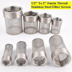 304 Stainless Steel Mesh Filter Aquarium Fish Tank Filter Garden Irrigation Impurity Filter Water Cleaning Mesh Metal Filter