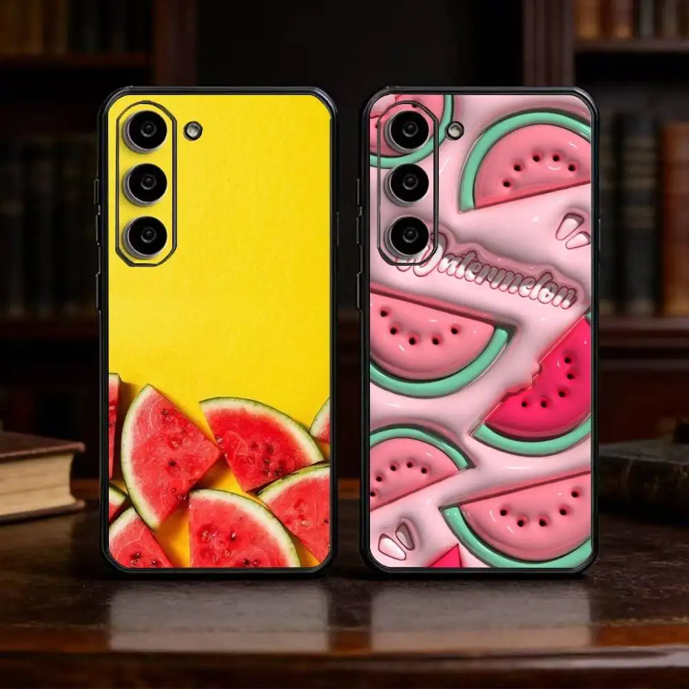 Watermelon Art Phone Case For Samsung Galaxy A91,80,73,72 ,71,53,52,32 ,31,22,21s,20,Soft Black Case