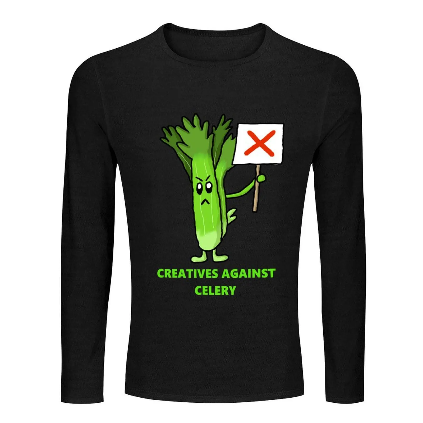 Creatives Against Celery Long T-Shirt vintage t shirt fruit of the loom mens t shirts