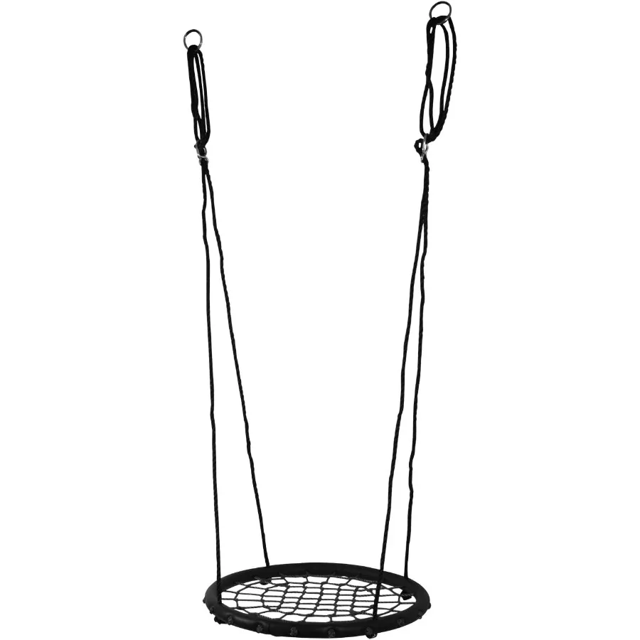 Disco gigante ninho web net árvore balanço corda pendurado assento conjunto resistente para jardim quintal ao ar livre adultos