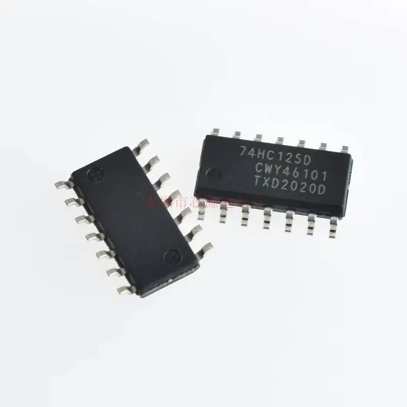 50PCS/newly imported original 74HC125D patch SOP-14 buffer/logic chip IC