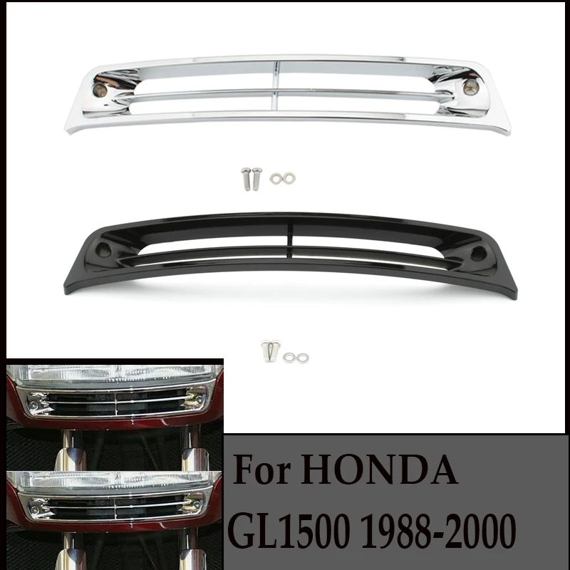 

For Honda Gold Wing GL 1500 Goldwing GL1500 1988-2000 - CHROME lower headlight grille/grill