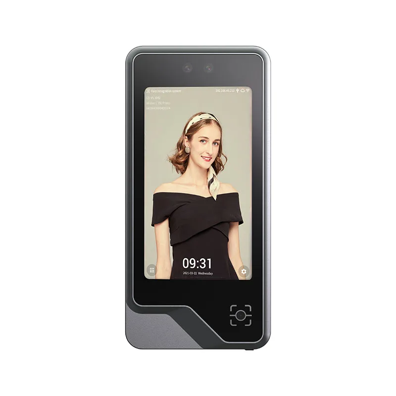 Kontrol Akses Wajah Tahan Air IP65 Dengan Pembaca Sidik Jari Atau Kode QR Pembaca Kartu EM Dan MF Absensi Wajah