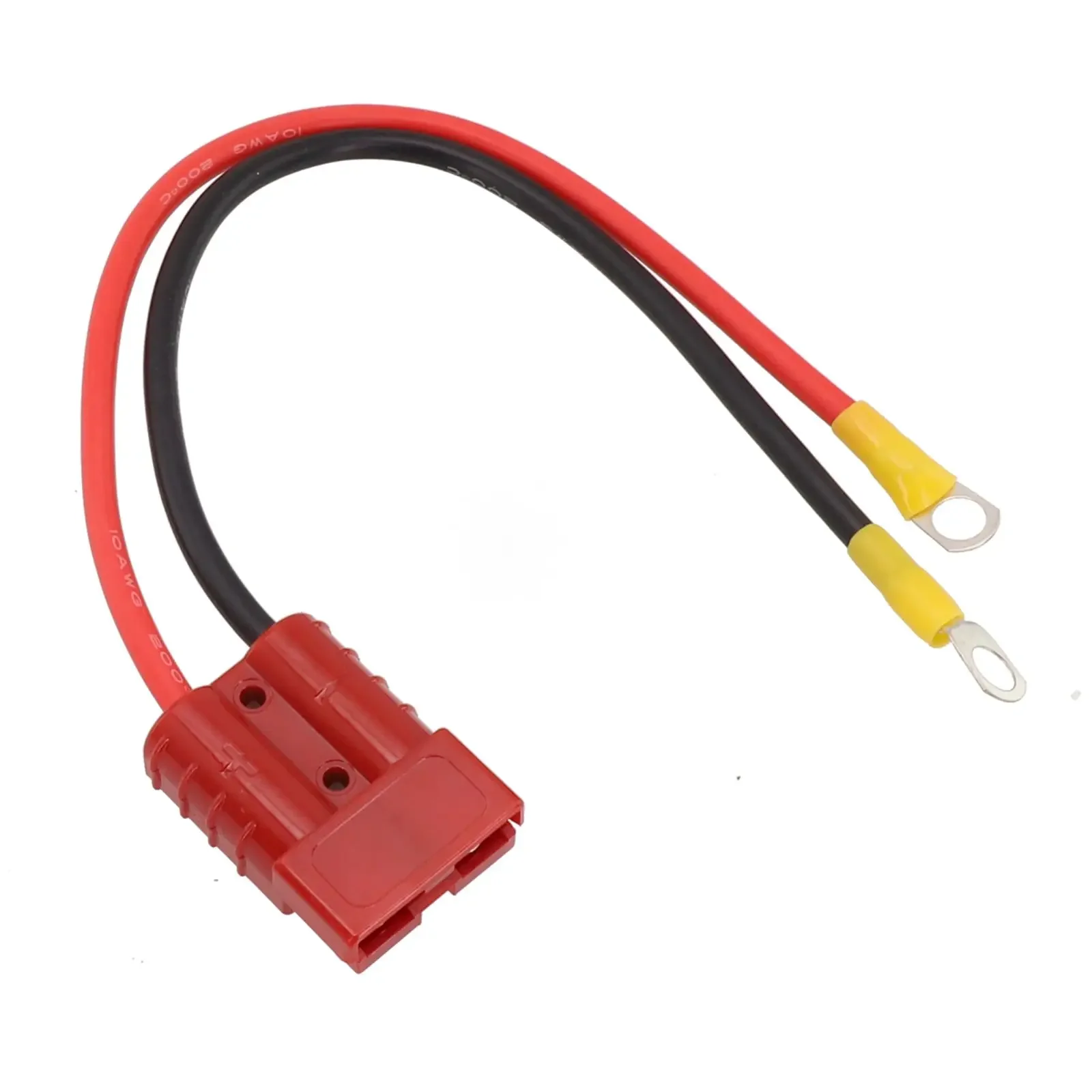 

Connector Cable 50Amp Connector For Battery Charging Weatherproof 100cm 30cm 40C-125C M8 Post Red/Black Jacket