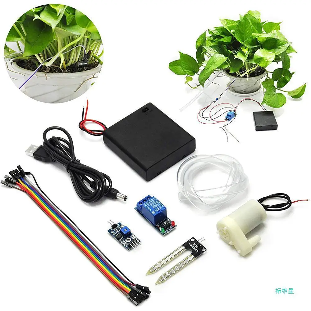 For Arduino Automatic irrigation module DIY kit soil moisture detection automatic water pumping