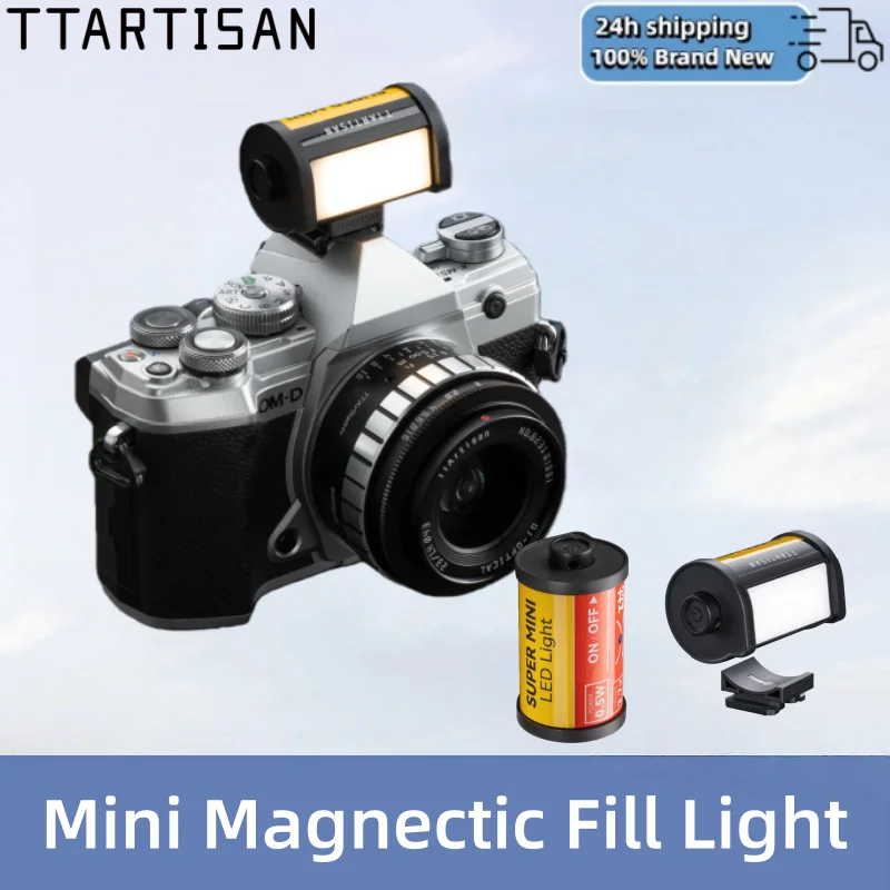 TTArtisan MINI LED Fill Light Video Light Magnetic Cold Shoe Cover Flash 3000k 4500k 6000k 95+ CPI Universal for sony nikon fuji