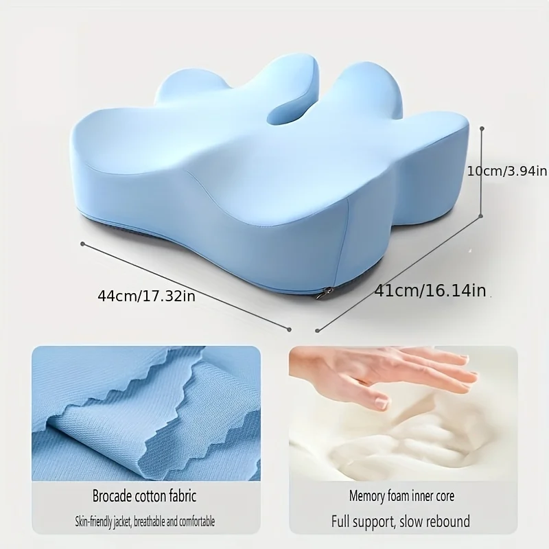 Thickened Memory Sponge Cushion Seat Office Chair Car Seat Cushion Sciatica Pain Relief Pressure Relief Lifting Cushions