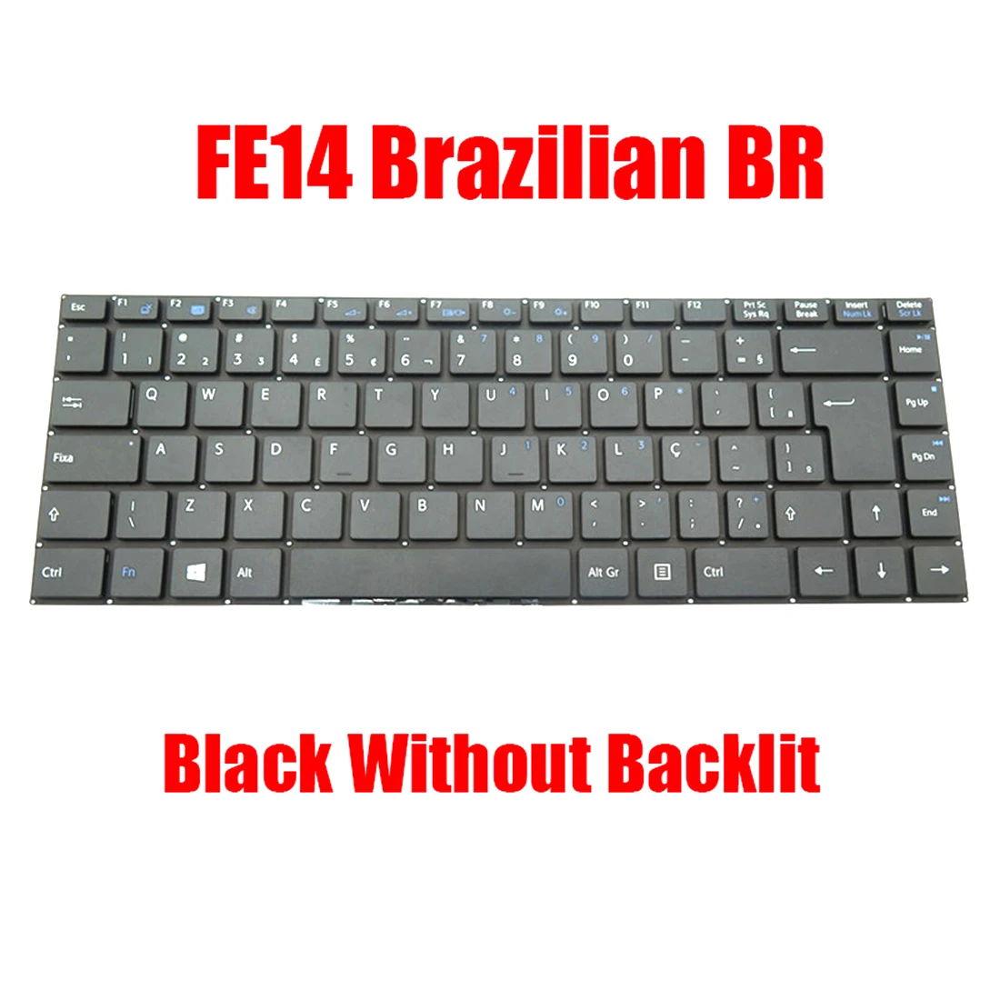 

Brazilian BR Laptop Keyboard For VAIO FE14 VJFE41F11X VJFE42F11X VJFE43F11X Black Without Backlit New