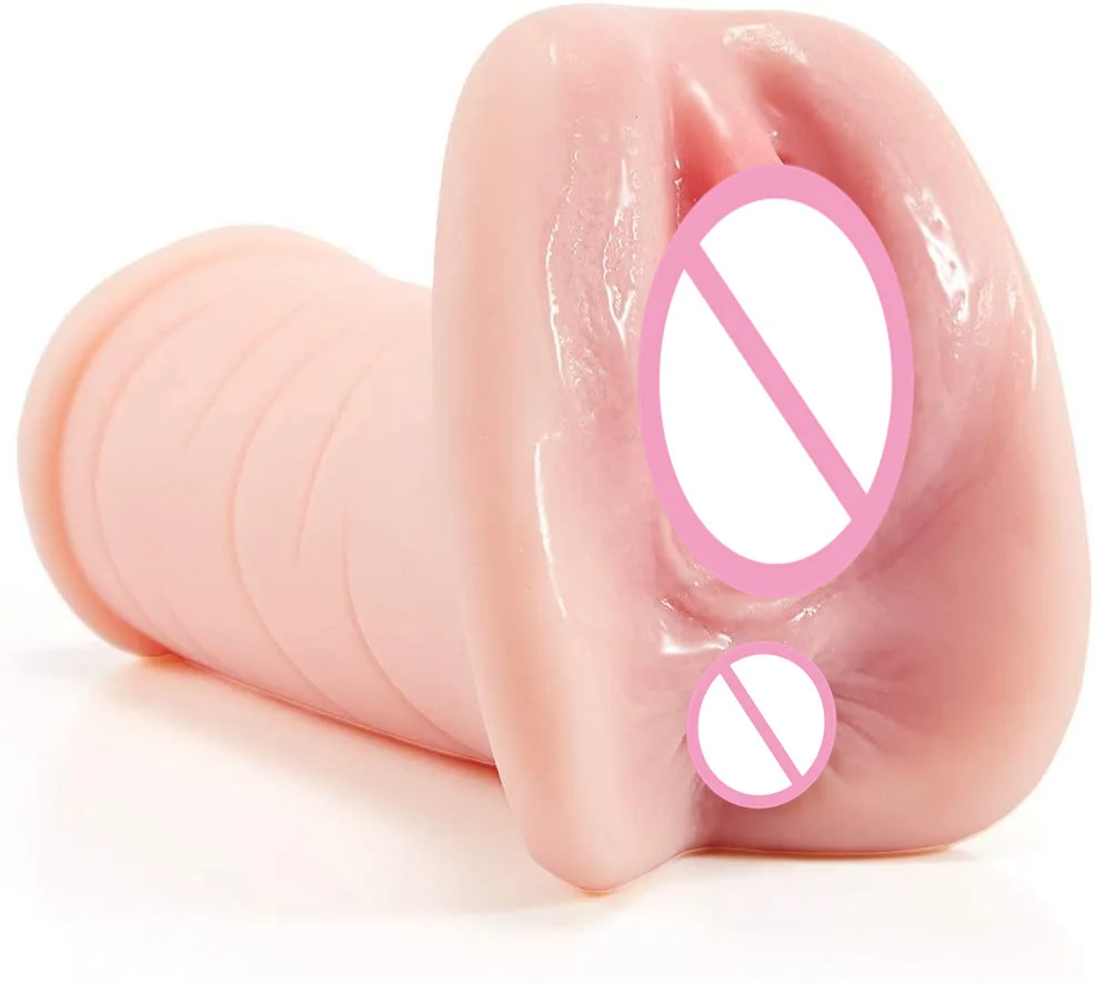 

Men's Inverted mold double hole massager vaginal buttocks airplane cup adult toy 18+