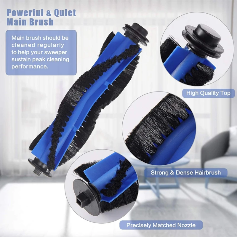 مجموعة قطع غيار بديلة مكونة من 28 قطعة متوافقة مع فرشاة دوارة Eufy Robovac 11S 30C 15C R3500 R3500S، R550(R500+)، R650