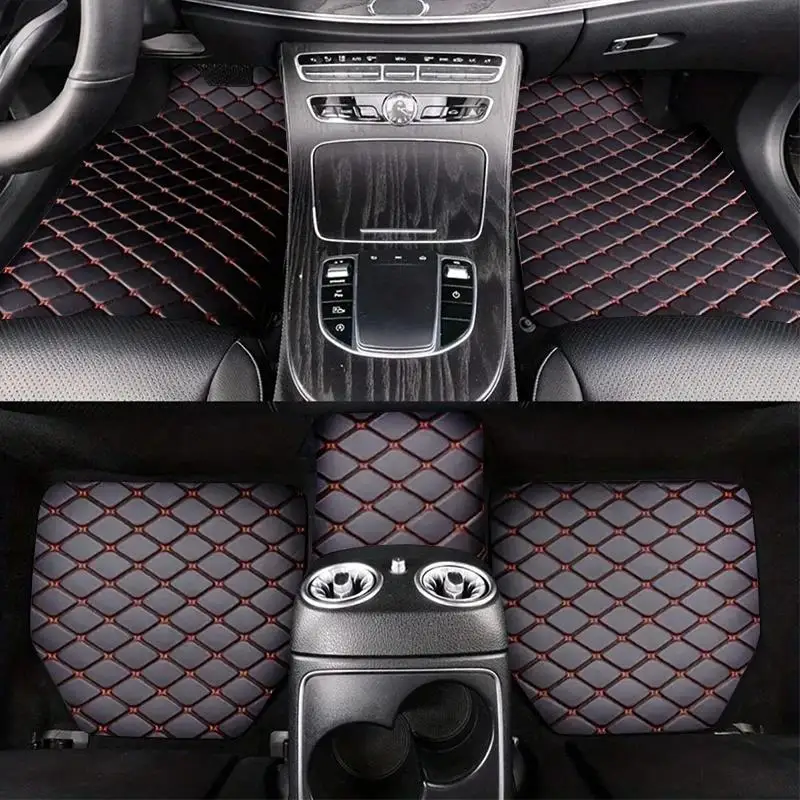 

Car Mats PU Leather Waterproof Dust Proof Auto Foot Pad Protector Fashion Auto Interior Parts Car Care Mats Tools