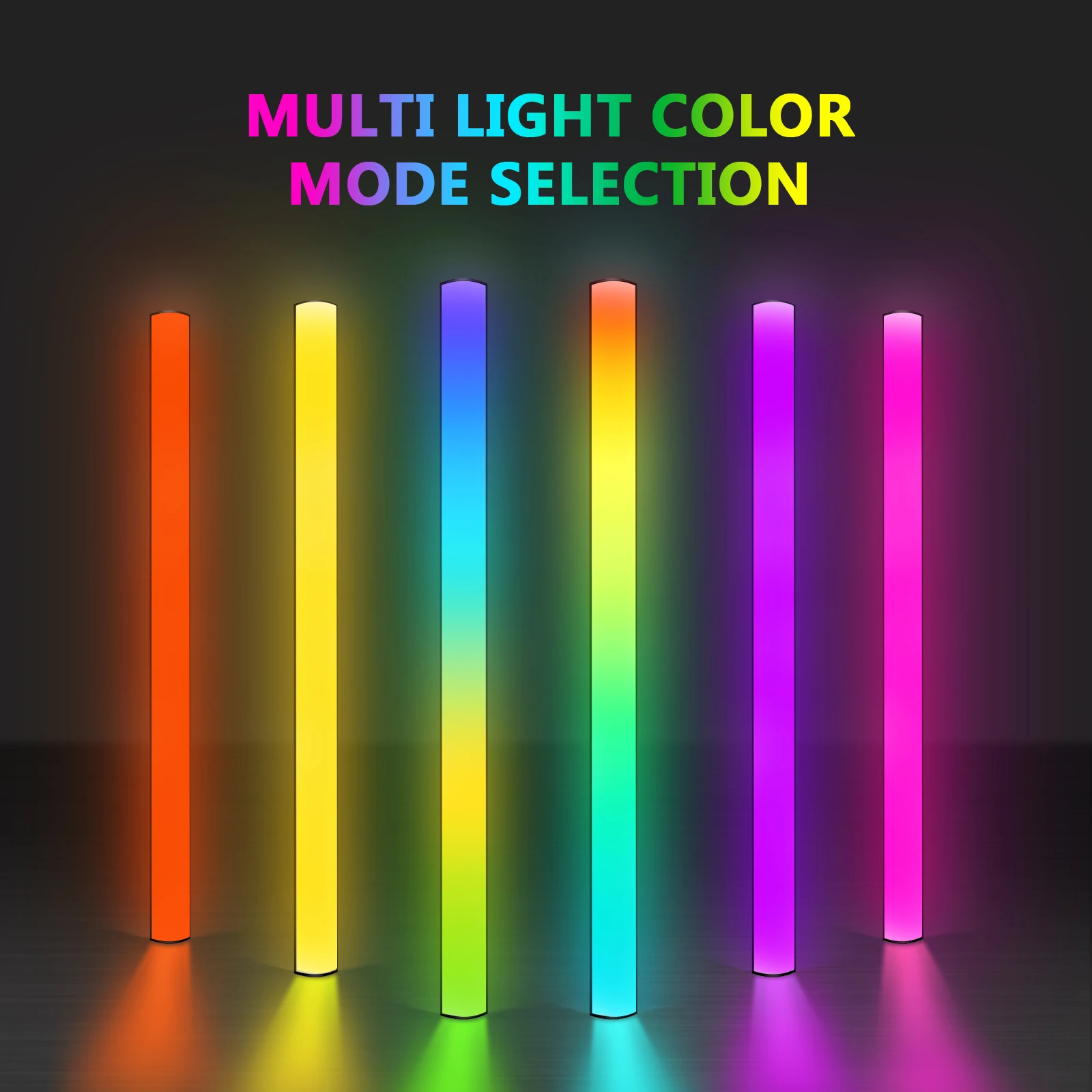 Anzeige nach unten gerichtete Lichtleiste, RGB-Bildschirm-Lichtleiste, Desktop-Licht-PC, dimmbare dynamische LED-Regenbogeneffekt, einstellbare Helligkeit,