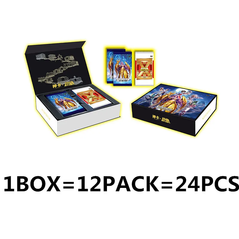 Saint Seiya-cartas de juego TCG para niños, juguetes de mesa, figura de Anime, juguete de juego para niños, regalo familiar de Navidad, novedad de