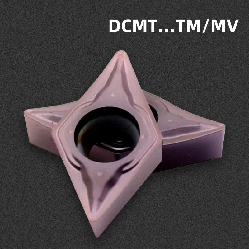 5PCS DCMT MV TM ZP152 CNC Boring Turning Rhombus Cutting Tools Stainless Steel Processing DCMT11T304 Tungsten Carbide Inserts