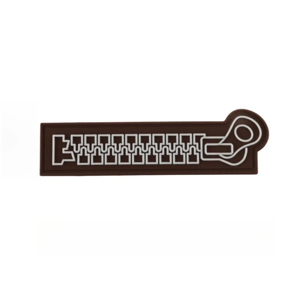 Embossed Backpack Zipper Patch PVC Packing and Distribution Chapter Luminous Backpack Cloth Hook and Loop