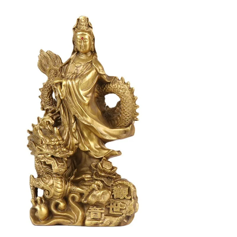 

Copper Station Longguanyin Ornament Crafts Household Products