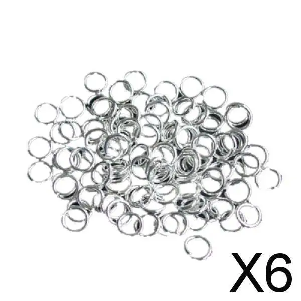 

4-6pack 4mm 21 Gauge Open Jump Rings - Silver Plated - 100 Pcs