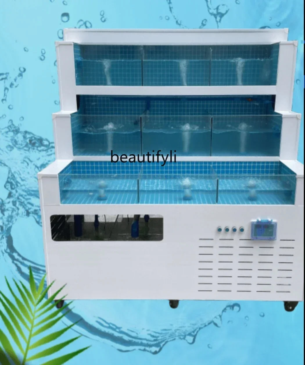 Seafood tank shell pool chilled platform supermarket aquatic seafood pool merchant seafood pool refrigerator integrated  tank