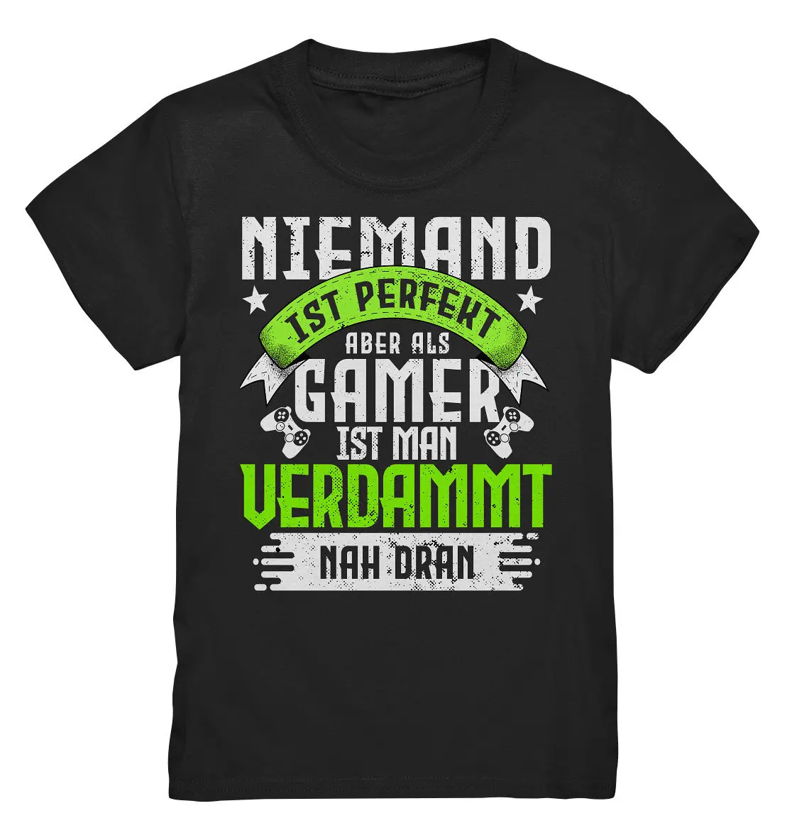 Gaming T Shirt Nobody Is Perfect But As A Gamer Controller Console Video Games Gambler Premium