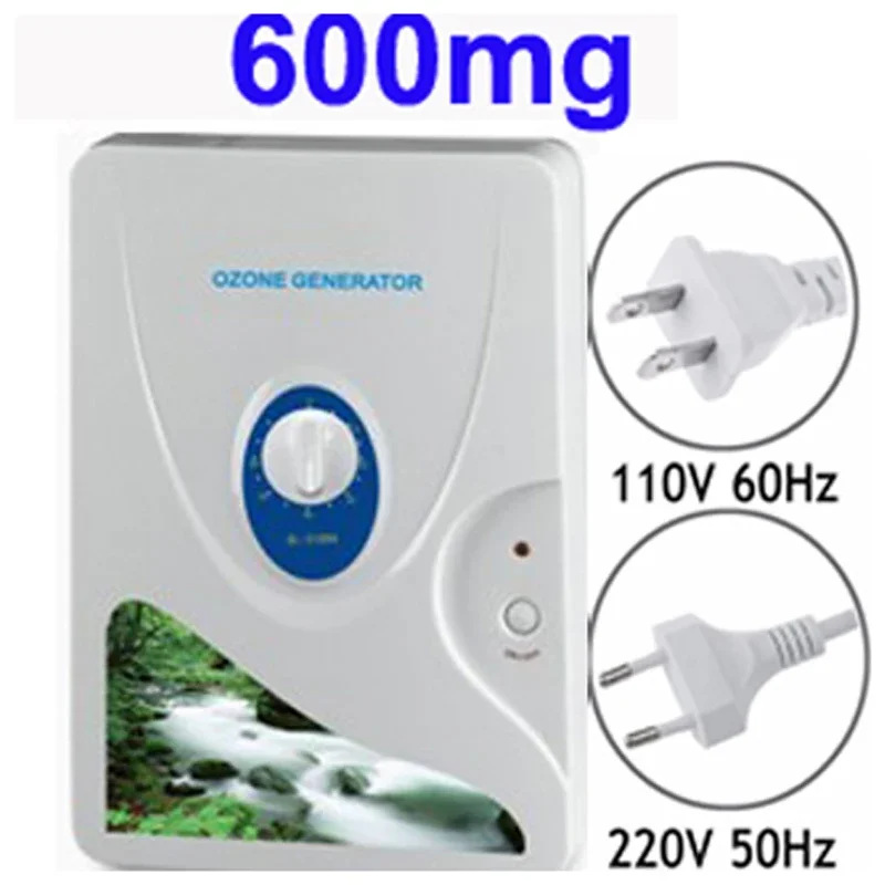 Ozone Generator 600mg 220V 110V Ozonator ionizer O3 Timer Air Purifiers Oil Vegetable Meat Fresh Purify Air Water