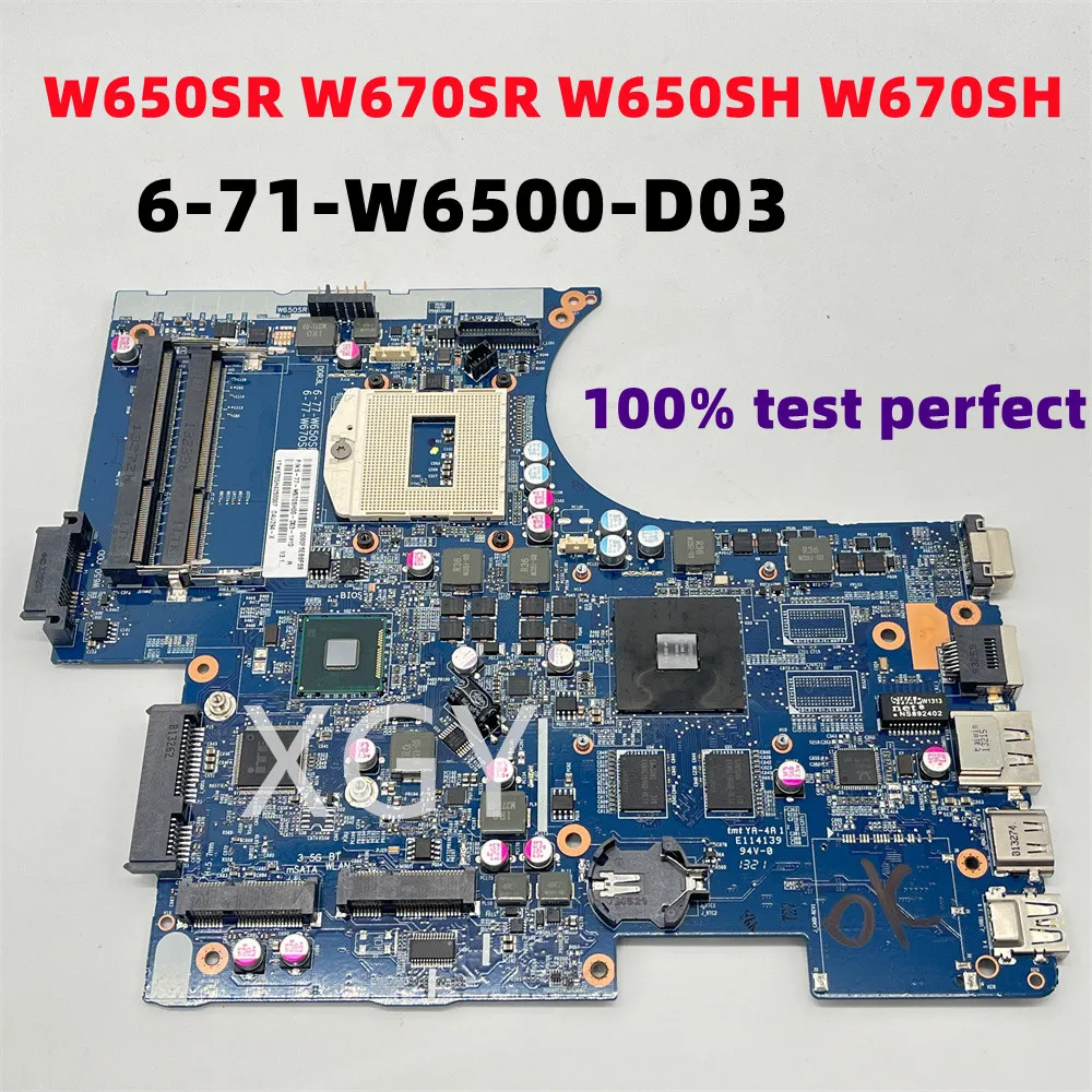 Original For Clevo W650SH W670SH W650 W650 W650SR W670SR Motherboard 6-77-w650SHE0-d03 GT740M 6-71-W6500-D03 100% Test OK